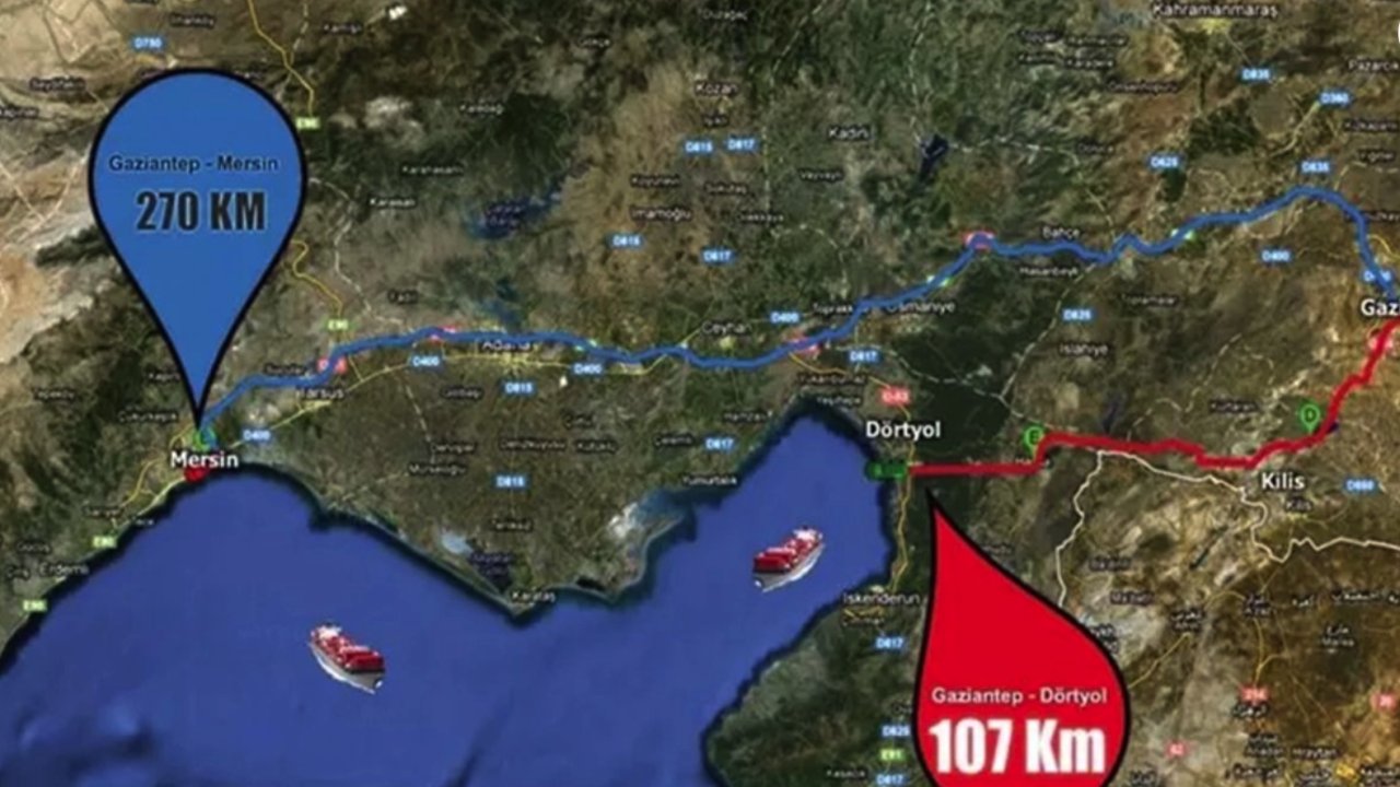 Gaziantep ile İskenderun Limanı arası 270 km’den 110 km’ye düşecekti! Bu yol için 10 yıldır tek adım atılmadı!